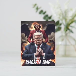 Grappige Trump Antichrist koos een Briefkaart