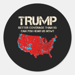 Grappige Trump betere dekking Trump inauguratie Ronde Sticker