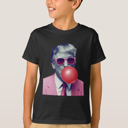 Grappige Trump Bubble Gum Yum Gifts T-shirt (Voorkant)