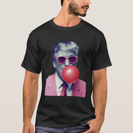 Grappige Trump Bubble Gum Yum Gifts T-shirt (Voorkant)
