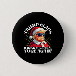 Grappige Trump-clausule maakt weer kerstmis Ronde Button 5,7 Cm