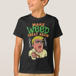 Grappige Trump Cool Make Weed weer geweldig T-shirt