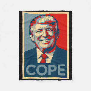 Grappige Trump Cope Parodie – Politieke Meme Fleece Deken