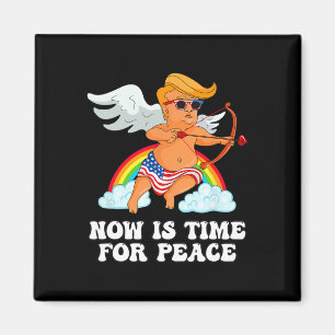 Grappige Trump Cupid Parodie - Nu Is Tijd Voor Vre Magneet
