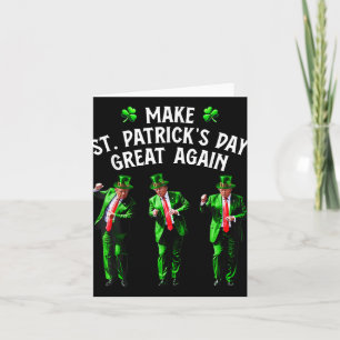 Grappige Trump Dance St. Patrick's Day Pyjama's Tr Kaart