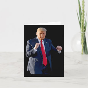 Grappige Trump-dans Dansen als een misdadiger Stem Kaart