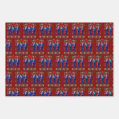 Grappige Trump Dans Xmas Inpakpapier Vel (Voorkant 2)