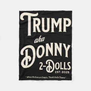 Grappige Trump Donny Twee Poppen 2 Poppen Met Kers Fleece Deken