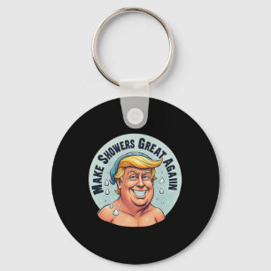 Grappige Trump douche weer geweldig Sleutelhanger