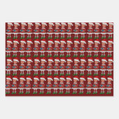 Grappige Trump Elf Custom Gezicht foto Elf Kerstmi Inpakpapier Vel (Voorkant 3)