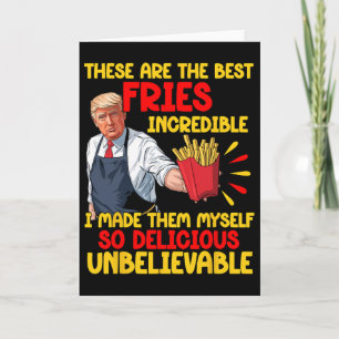 Grappige Trump Fast Food Humor Frietjes Verkiezing Kaart