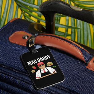 Grappige Trump friet maken frietjes Mac Daddy Bagagelabel
