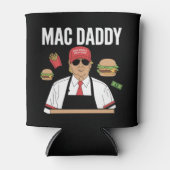 Grappige Trump friet maken frietjes Mac Daddy Blikjeskoeler (Voorkant)