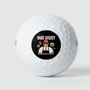 Grappige Trump friet maken frietjes Mac Daddy Golfballen
