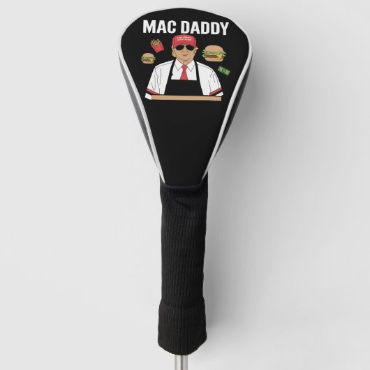 Grappige Trump friet maken frietjes Mac Daddy Golfheadcover (Voorkant)