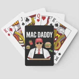 Grappige Trump friet maken frietjes Mac Daddy Pokerkaarten