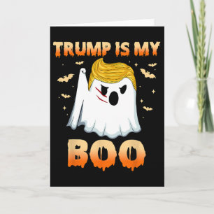 Grappige Trump Geest Halloween Trump Is My Boo Fee Kaart