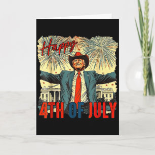Grappige trump gelukkige 4 juli onafhankelijkheids kaart