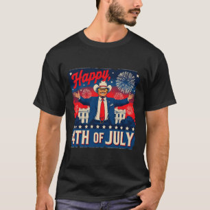 Grappige Trump Gelukkige 4 juli T-shirt