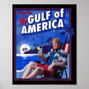 Grappige Trump Golf van Amerika Poster