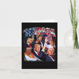 Grappige Trump Golf van Amerika Trump 4 juli gesch Kaart