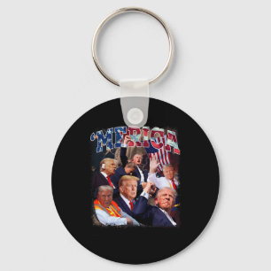 Grappige Trump Golf van Amerika Trump 4 juli gesch Sleutelhanger