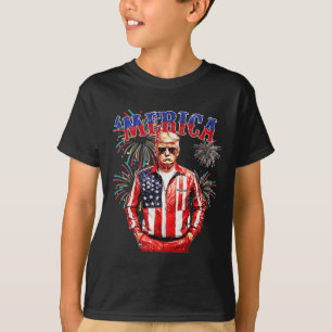 Grappige Trump Golf van Amerika Trump 4 juli gesch T-shirt