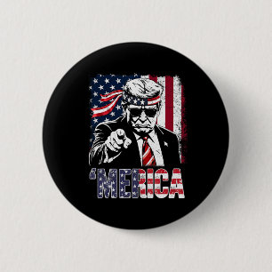 Grappige Trump Golf van Amerika Trump Kleding 2 Ronde Button 5,7 Cm