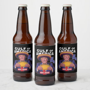 Grappige Trump Golf Van Ons Amerika 2025 Trump Bier Etiket