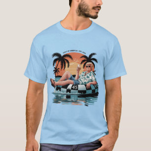 Grappige Trump Golf Van Ons Amerika 2025 Trump Mer T-shirt