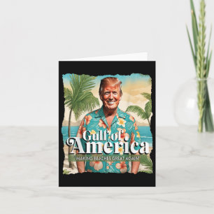 Grappige Trump grafische Golf van Amerika Trump Me Kaart