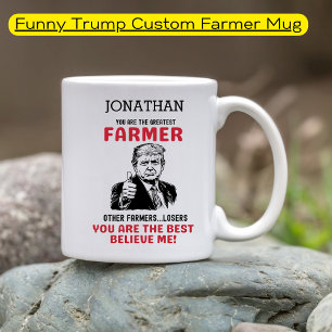 Grappige Trump grootste boer gepersonaliseerd Koffiemok