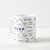 Grappige Trump Guide to Trumpisms Koffiemok (Voorkant links)