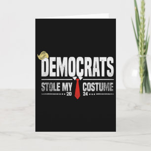 Grappige Trump Halloween Kostuum Democraten Stole Kaart
