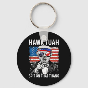 Grappige Trump Hawk Tuah - Spuug Op Dat Ding Meme  Sleutelhanger