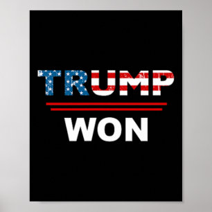 Grappige Trump heeft Trump 4547ste Man Afval gewon Poster