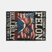 Grappige Trump Het Gaat Een Hillbilly En Een Misda Fleece Deken (Voorkant (Horizontaal))