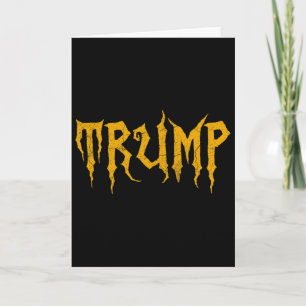 Grappige Trump Horror Halloween Spelings Trump Kos Kaart
