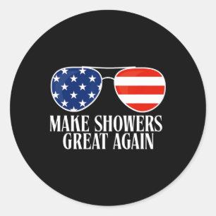 Grappige Trump-Humor maakt weer goed douchen Ronde Sticker