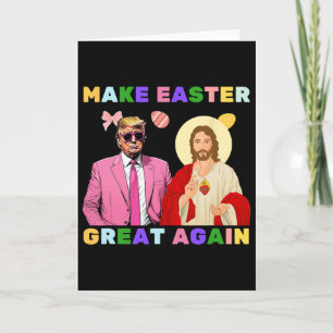 Grappige Trump Jezus Christus Maak Pasen Groot Aga Kaart