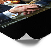 Grappige Trump kat en eend memes Kerstmis Hallowee Poster (Hoek)