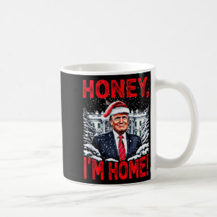 Grappige Trump Kerst Honey Ik ben thuis Donald Tru Koffiemok