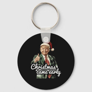 Grappige Trump-kerst kwam begin dit jaar 2024 Sleutelhanger