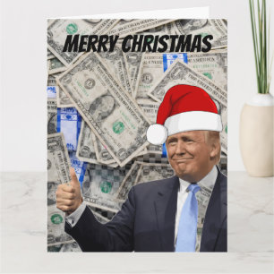 Grappige Trump Kerstkaart, $2.000 Kaart