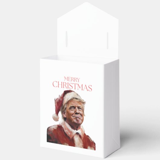 Grappige Trump Kerstman Kaart Bedankdoosjes (Open)