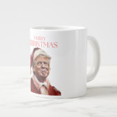 Grappige Trump Kerstman Kaart Extra Grote Beker (Voorkant rechts)