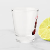 Grappige Trump Kerstman Kaart Shot Glas (Links)