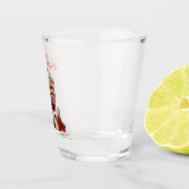 Grappige Trump Kerstman Kaart Shot Glas (Rechts)