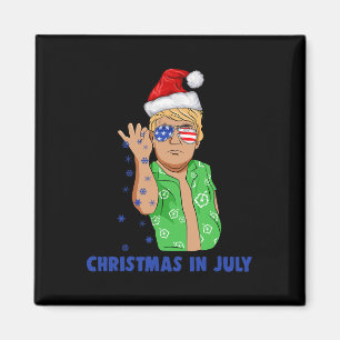 Grappige Trump Kerstman Zout Kerstmis In Juli Gif Magneet