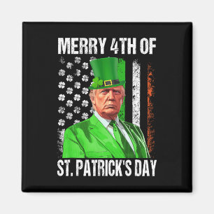 Grappige Trump Leprechaun Hoed Gelukkig 4e St. Pat Magneet